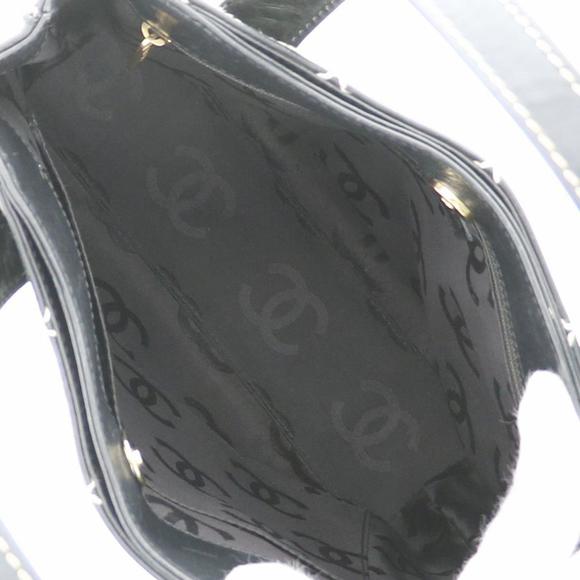 CHANEL Wild Stitch Hand Bag Black Handbag - Picture 6 of 6